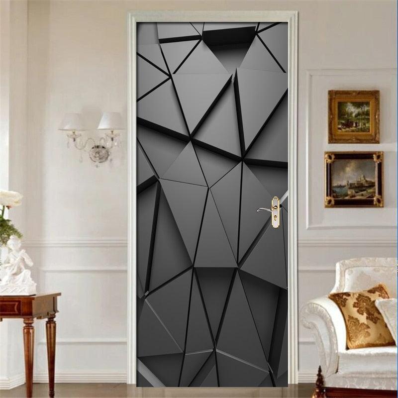 Autocolant decorativ pentru usa - 77 x 200 cm, Black Creative