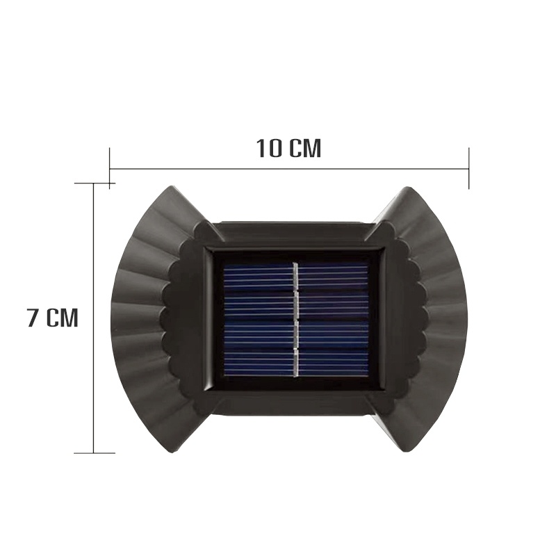 Set 4 lampi solare cu lumina bidirectionala