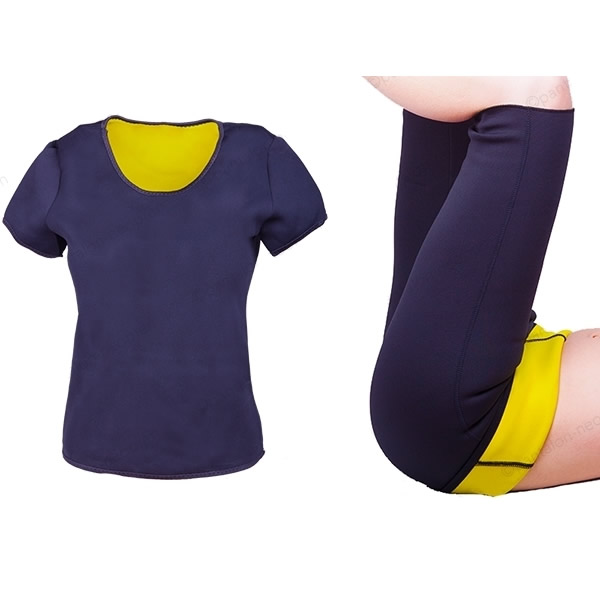 Costum neopren cu efect de sauna: Pantaloni slabit + Tricou slabit