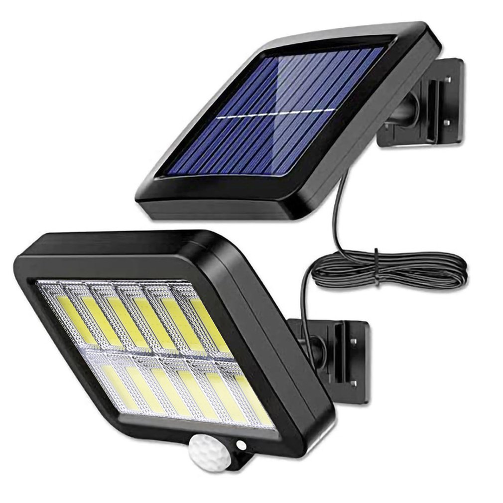Proiector solar LED 12 COB senzor de lumina si miscare