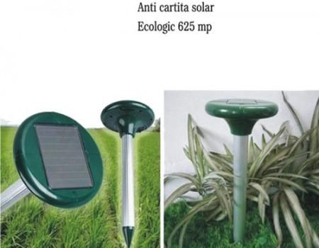 Dispozitiv - alarma sonica pentru alungat cartite cu alimentare solara