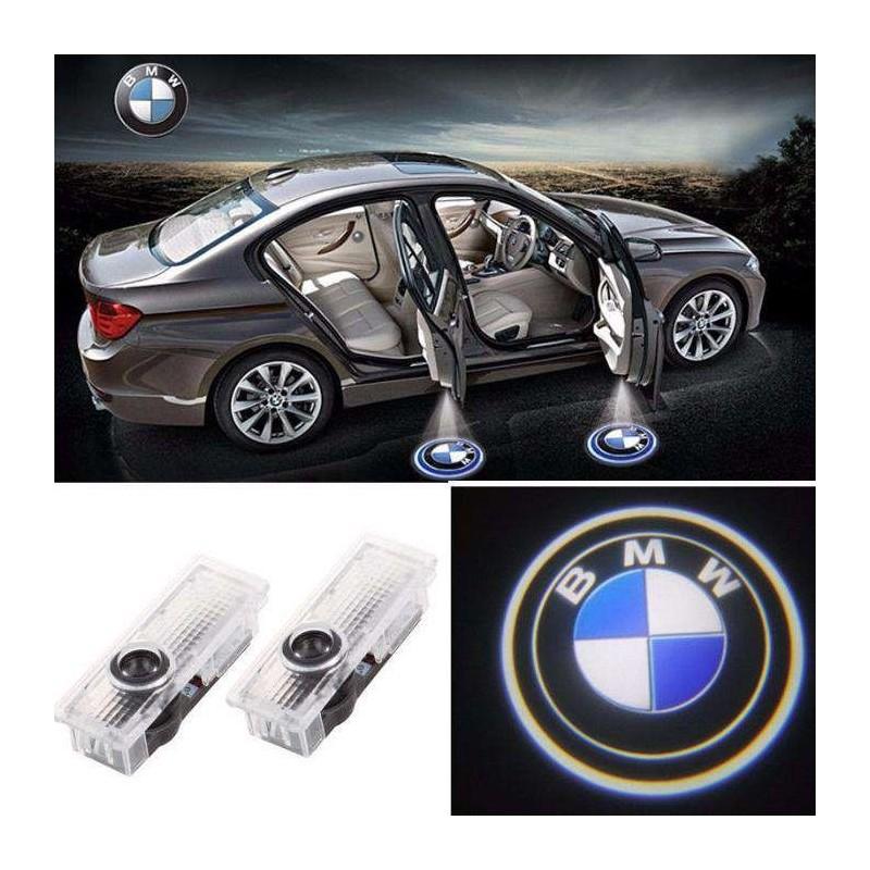 Set 2 holograme LED cu logo BMW, pentru portiere