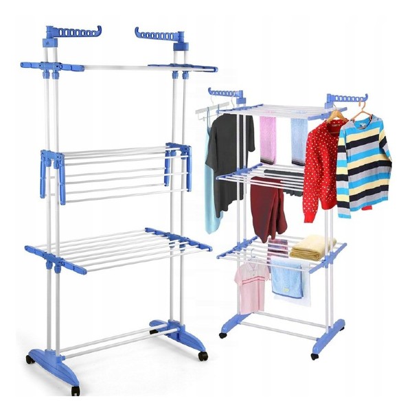 Uscator rufe pliabil, 3 niveluri, sustinere 40 kg