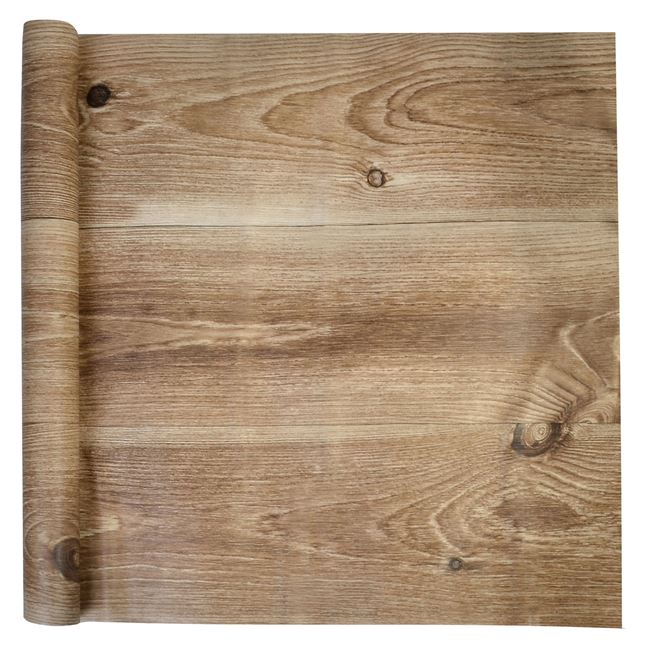 Folie adeziva PVC, model lemn, 300x45 cm