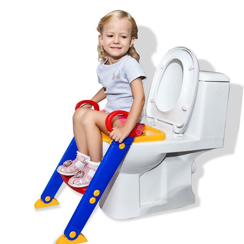 Reductor de toaleta pliabil cu scarita pentru copii
