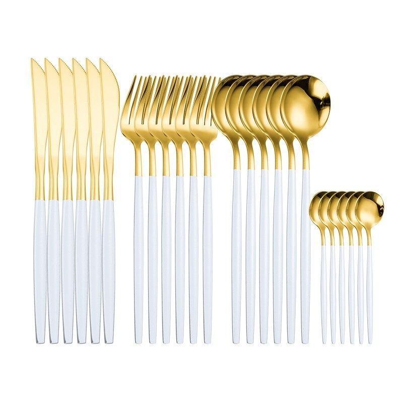 Set 24 tacamuri DeLuxe, Alb