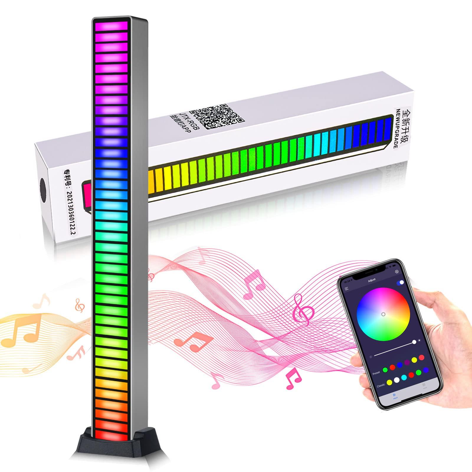 Dispozitiv muzical de luminare cu afisaj LED Alphaone RGB