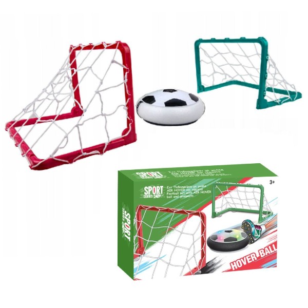 Set fotbal cu porti si minge rotativa Hover Ball