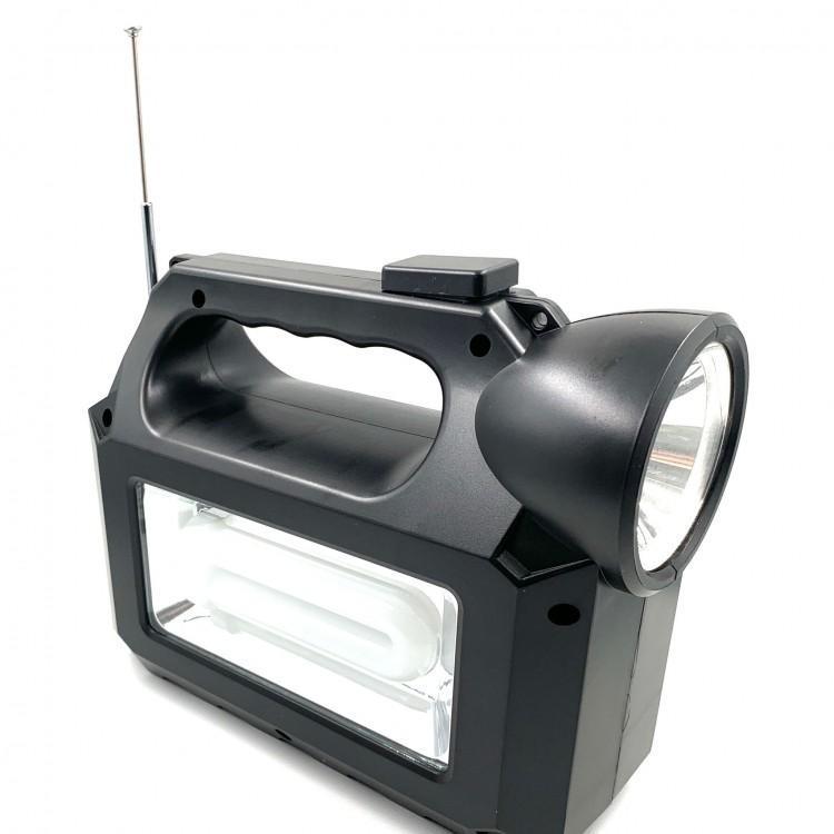 Kit lanterna 3 becuri cu panou solar portabil GD Lite GD-8017 Music