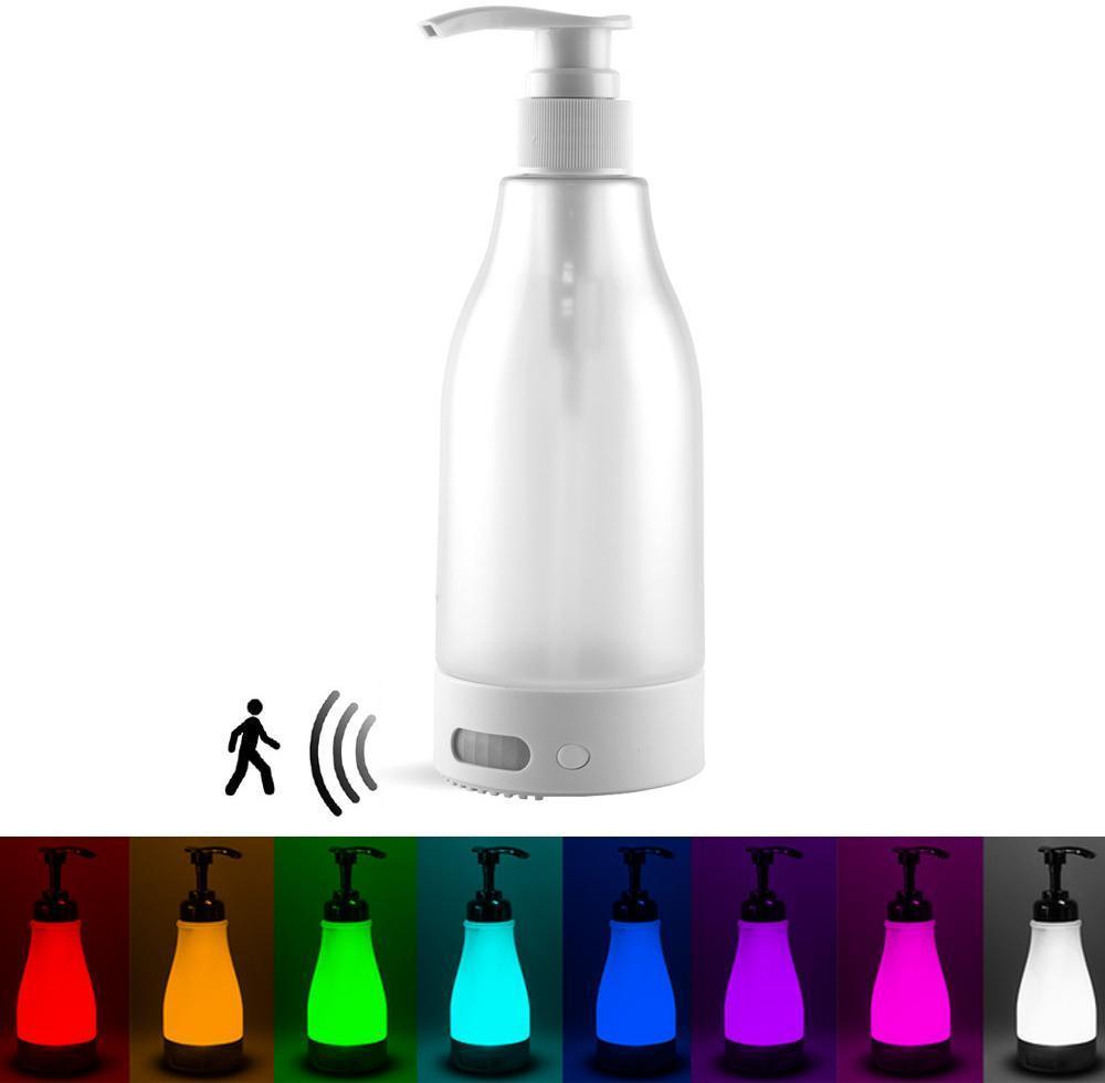 Dozator de sapun cu lumina LED, 400 ml, senzor de miscare