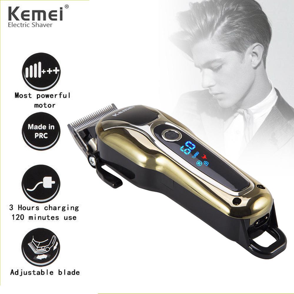 Aparat de tuns profesional, cu acumulator, afisaj LCD, lama reglabila