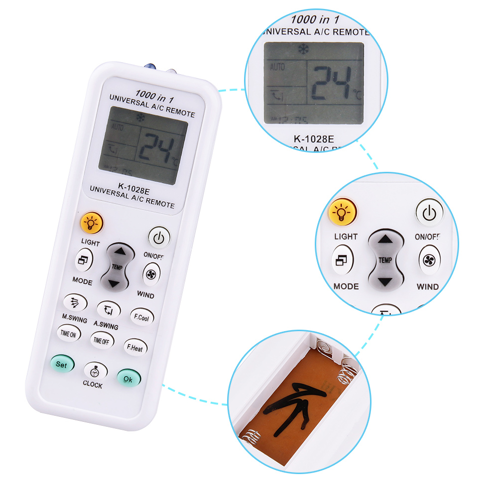 Set 2 x Telecomanda universala pentru aer conditionat