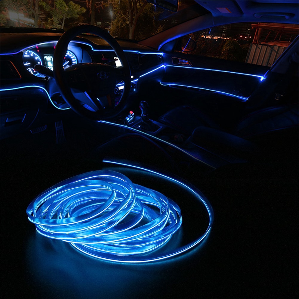 Lumini ambientale LED interior masina, 5 metri
