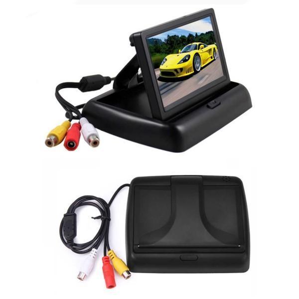 Monitor pliabil TFT 4.3 inch + Mini camera auto de marsarier Night Vision