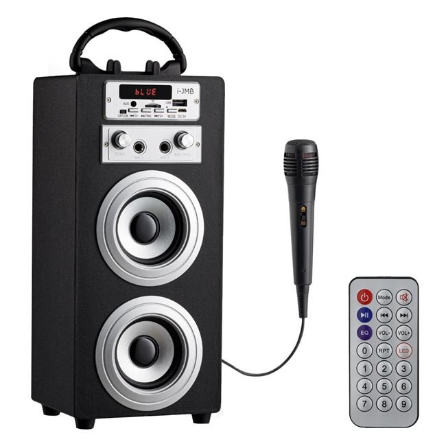 Boxa Bluetooth Karaoke cu microfon si telecomanda