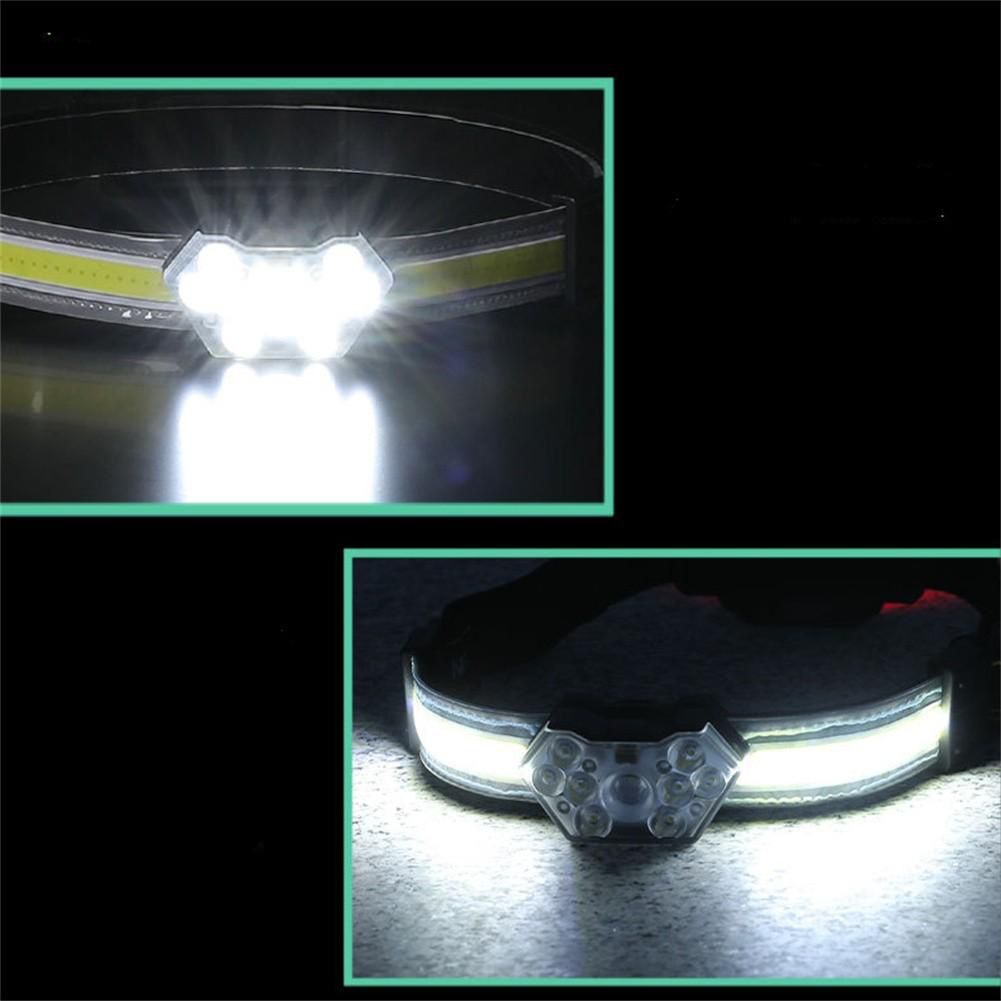 Lanterna frontala COB plus 9 LED, 600 lumeni