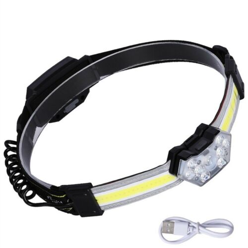 Lanterna frontala COB plus 9 LED, 600 lumeni