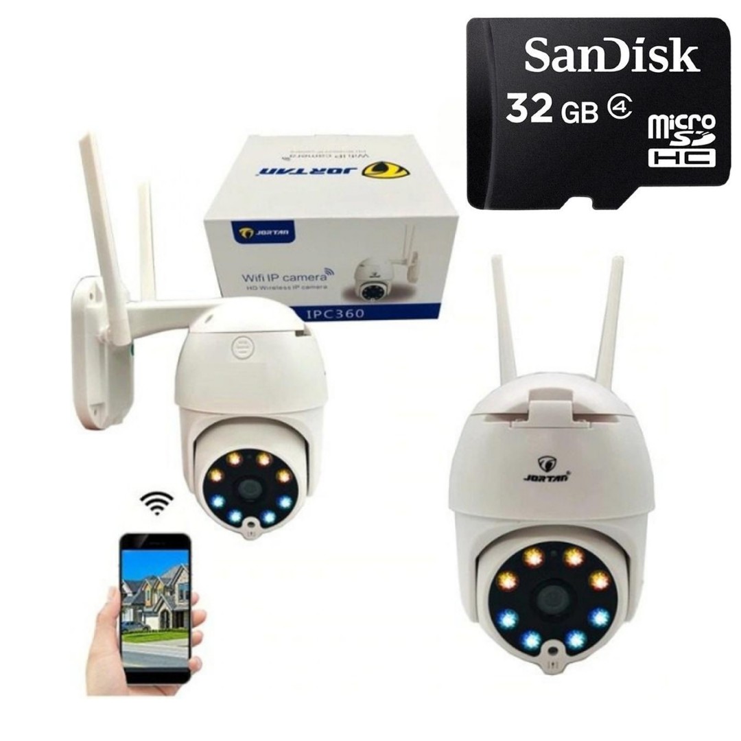 Camera video IP 360 wifi Jortan IPC + Card 32 GB