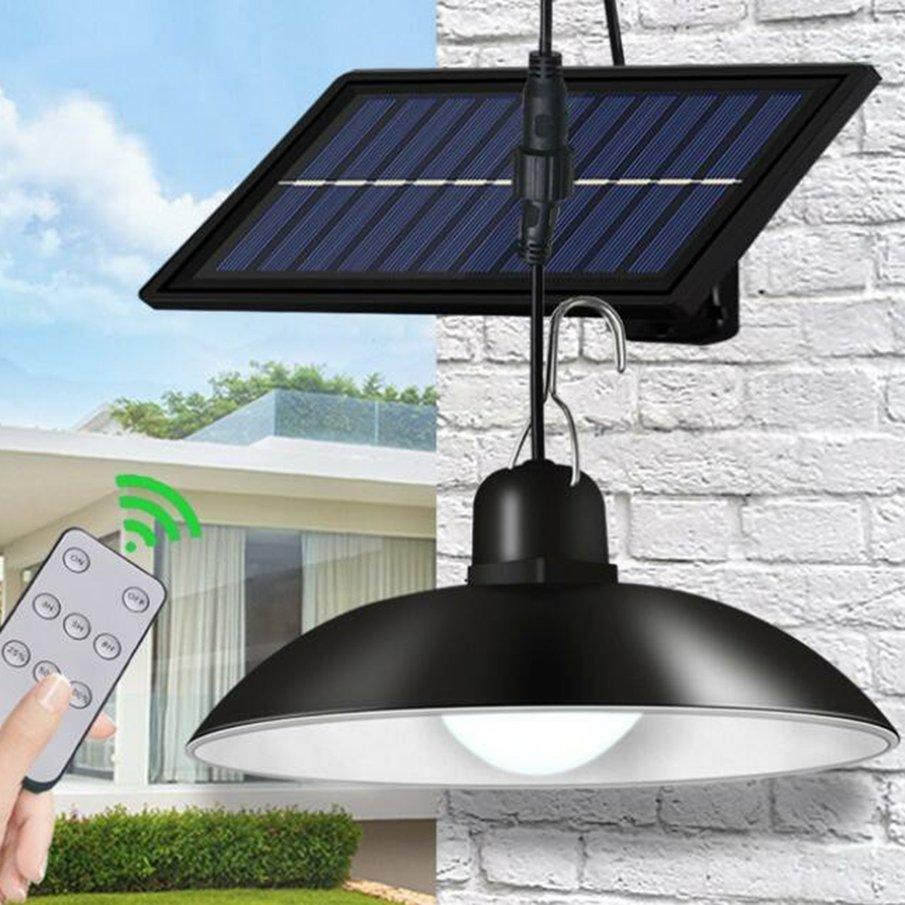 Lampa solara suspendata, telecomanda, 90 Lm/W