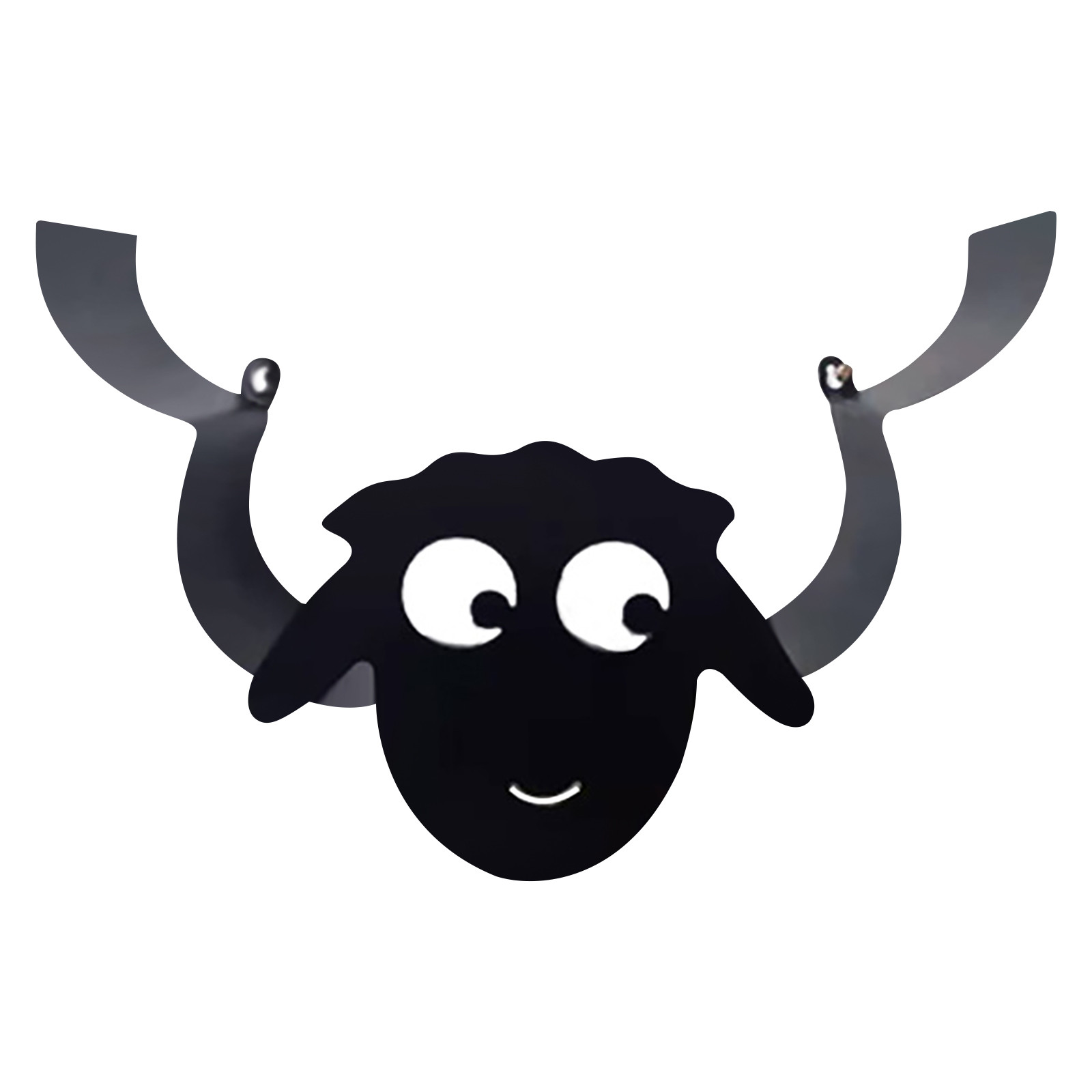 Suport baie pentru hartia igienica, Oaie, Negru