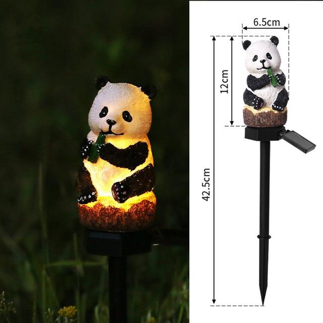 Lampa solara pentru gradina, urs Panda 42 cm