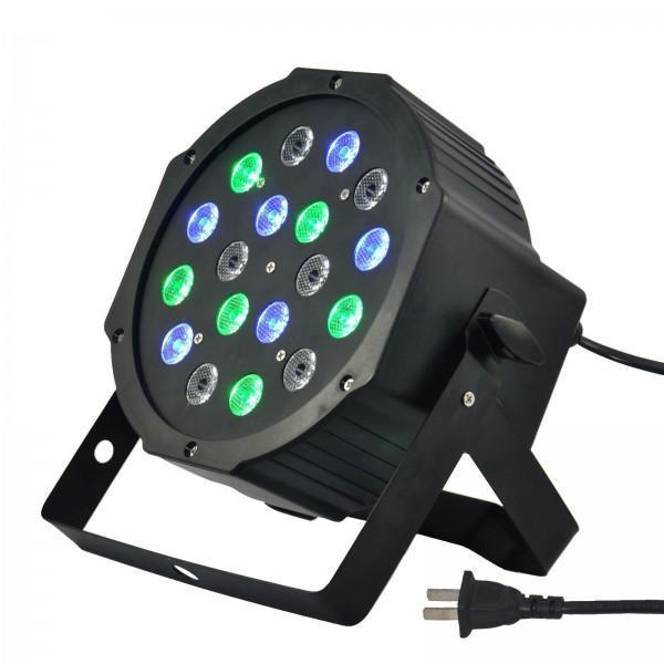 Reflector 18 LED RGB cu proiectie lumini