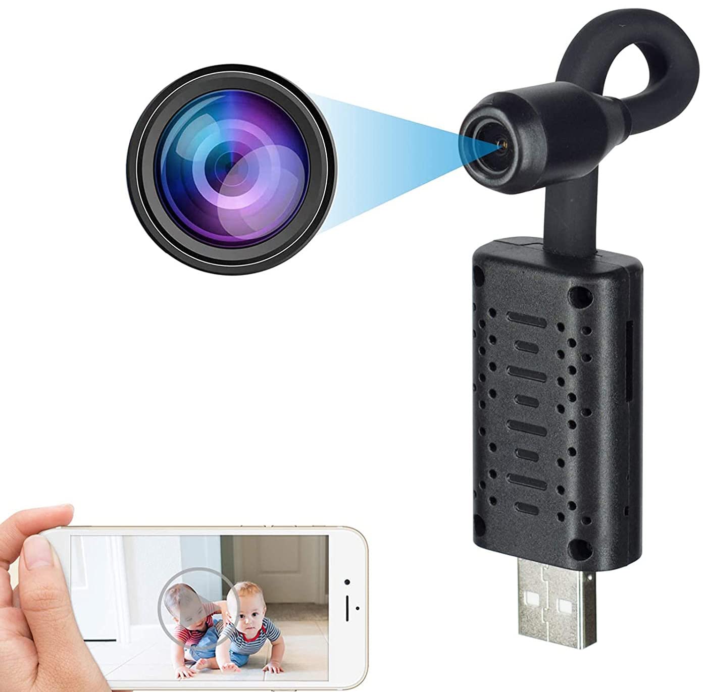 Mini camera de supraveghere video, Wireless, NightVision