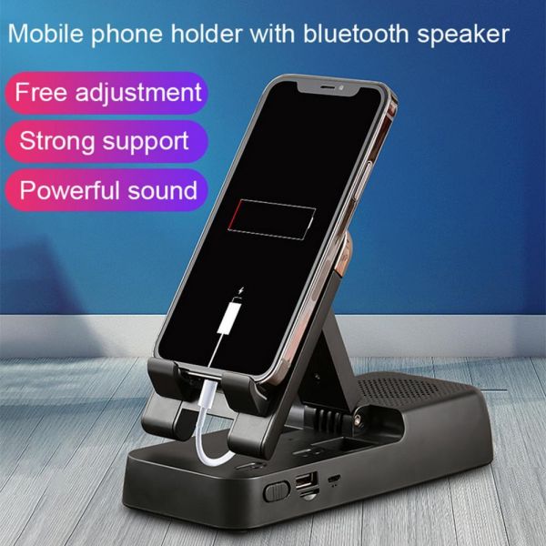 Boxa Bluetooth cu incarcator portabil si suport pentru telefon