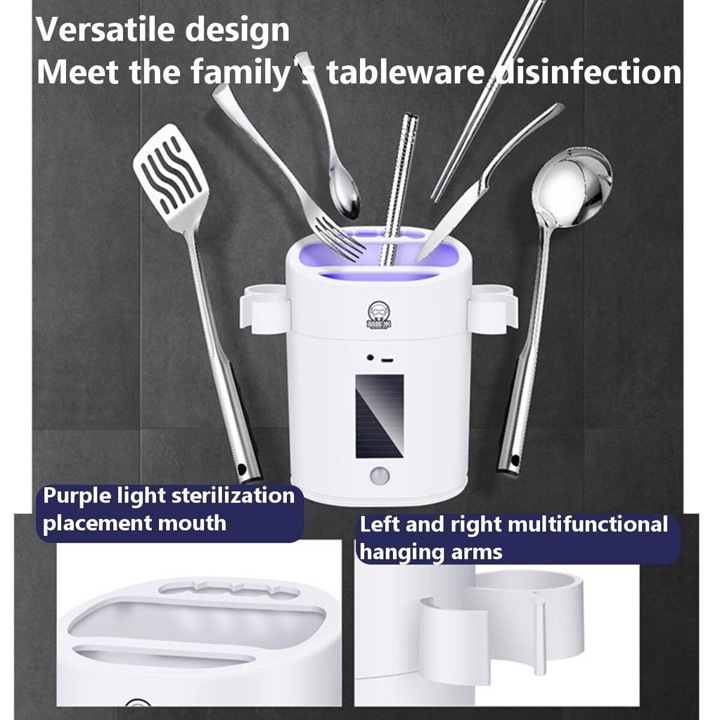 Suport cu sterilizator UV si uscator pentru tacamuri