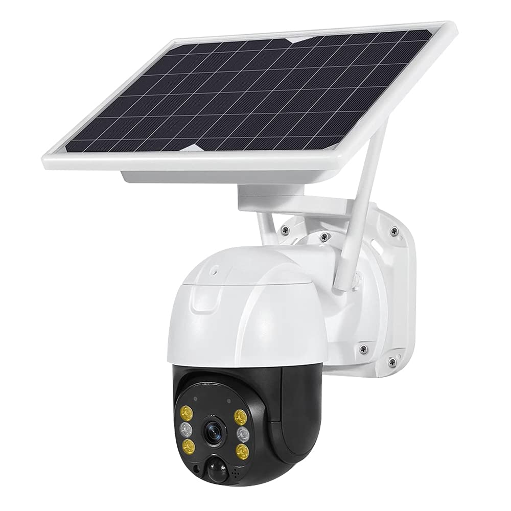 Camera de supraveghere, wireless, cu panou solar, 1080p, WiFi, infrarosu