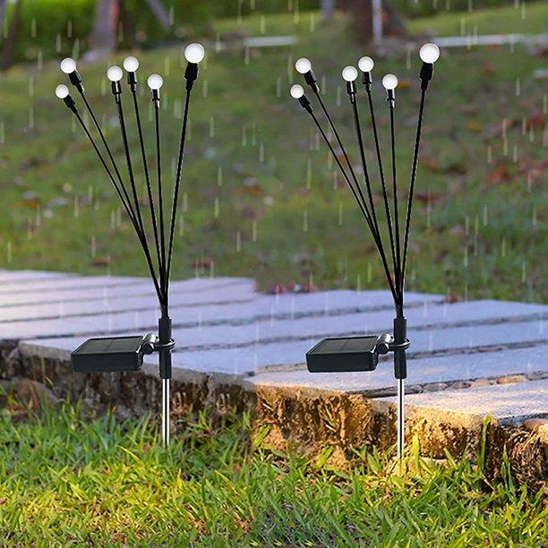 Lampa solara LED Alb Cald, 6 bulbi, decoratiune gradina