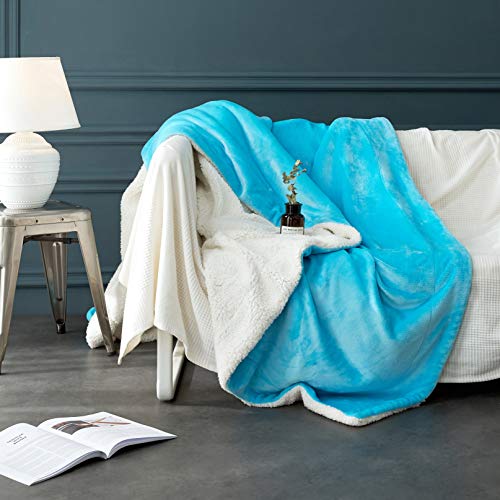 Patura cocolino cu blanita alba, Bleu
