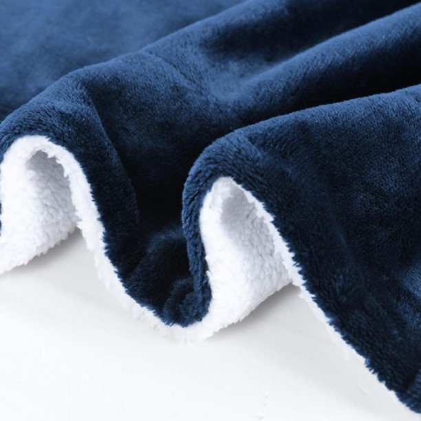 Patura cocolino cu blanita alba, Bleumarin