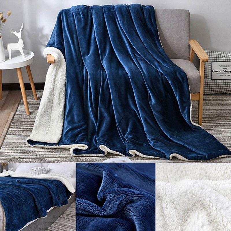Patura cocolino cu blanita alba, Bleumarin