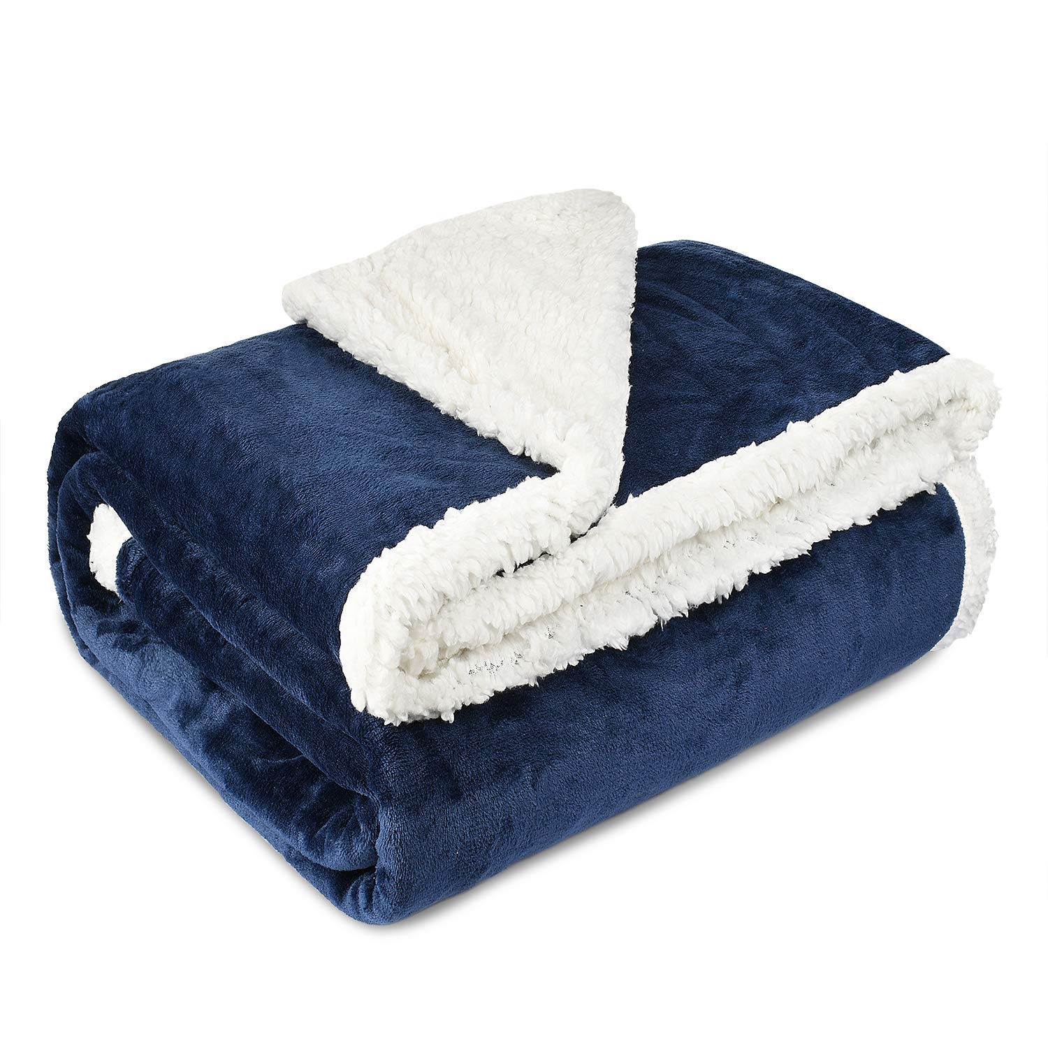 Patura cocolino cu blanita alba, Bleumarin