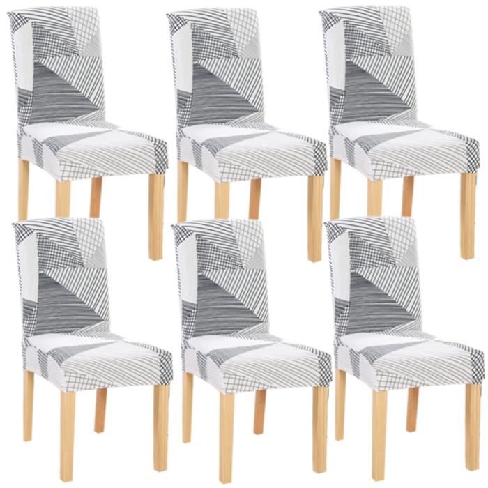 Set 6 huse cu elastic pentru scaune, Graffit
