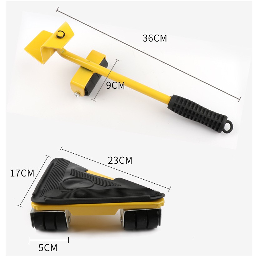 Set role pentru transport mobila, maxim 300 kg