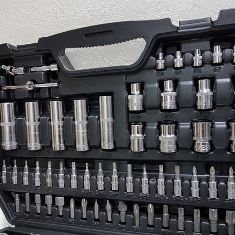 Trusa chei BOXER 108 piese, negru, Chrome Vanadium, Polonia