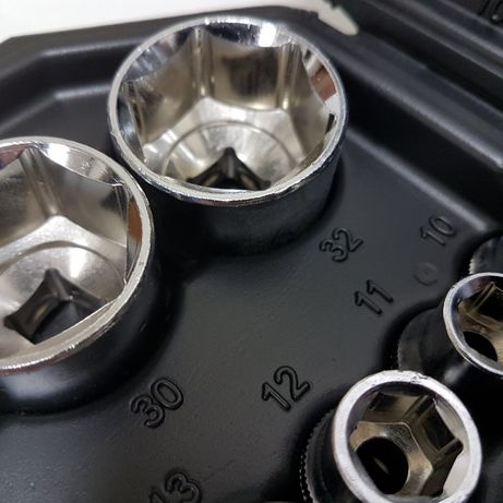 Trusa chei BOXER 108 piese, negru, Chrome Vanadium, Polonia