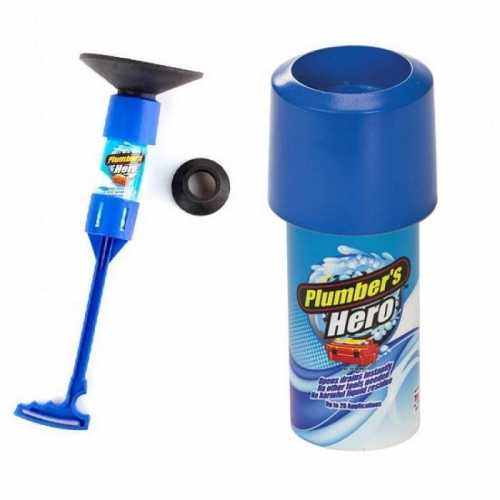 Dispozitiv pentru desfundat scurgerile Plumber's Hero