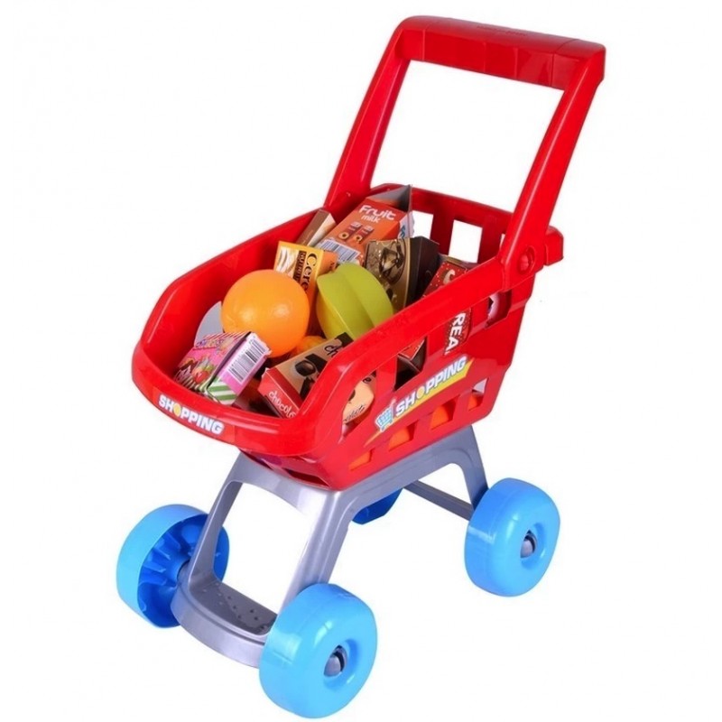 Jucarie pentru copii - Carucior de cumparaturi + 22 accesorii