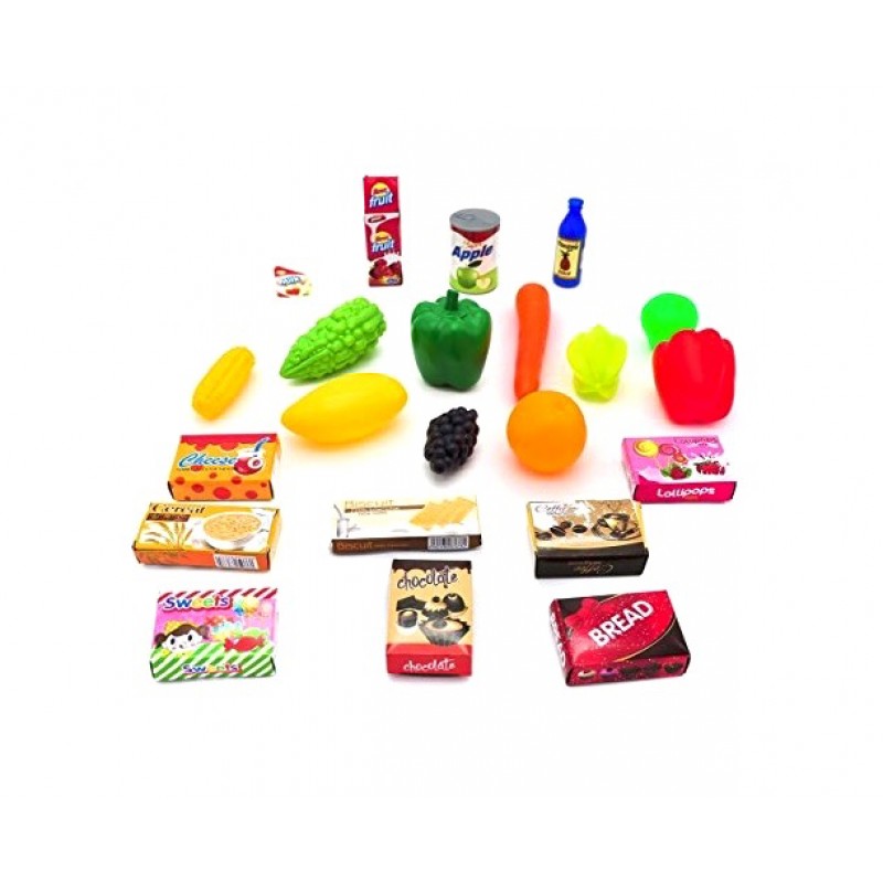 Jucarie pentru copii - Carucior de cumparaturi + 22 accesorii