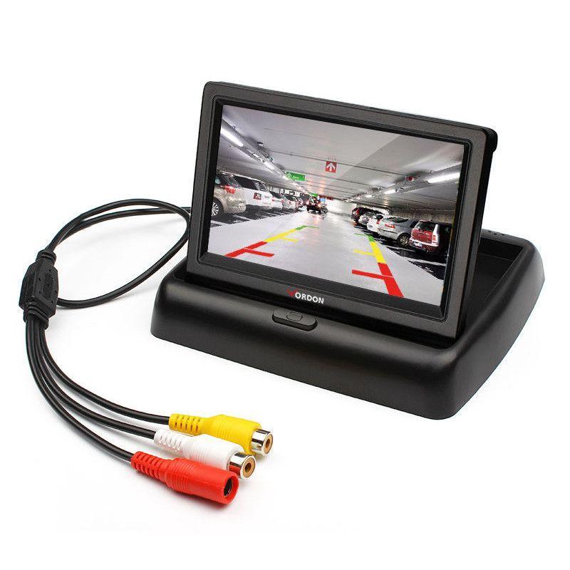 Camera auto video marsarier cu 4 LED si Monitor LCD pliabil de 4.3 inch