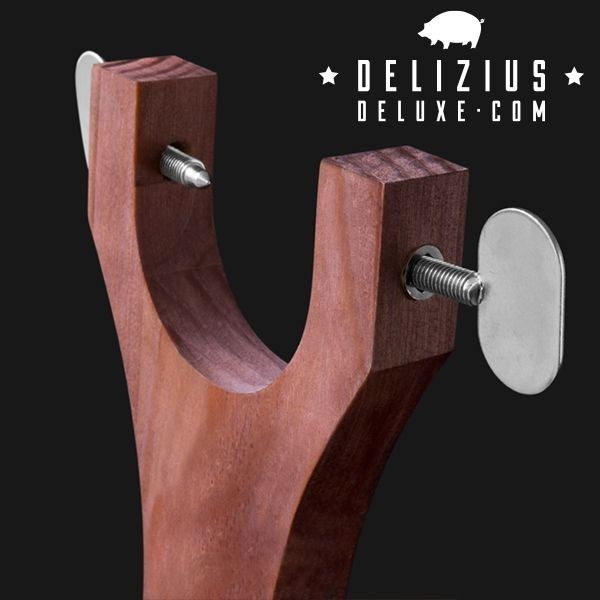 Suport Jambon Elegance din lemn, 38 x 32 x 16.5 cm