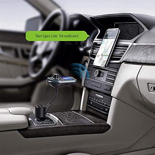 Car Kit Bluetooth D5 MP3 Player, Radio, Audio, Fast USB Charger AUX