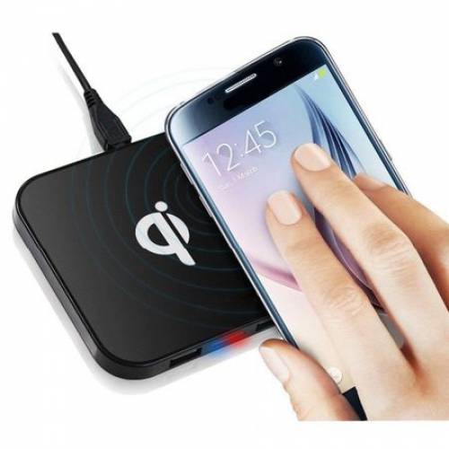 Incarcator Wireless Qi Charging Pad, USB Hub 2 porturi