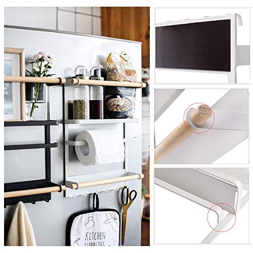Suport de bucatarie magnetic 45 x 30 cm, Negru / Alb