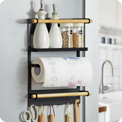 Suport de bucatarie magnetic 45 x 30 cm, Negru / Alb