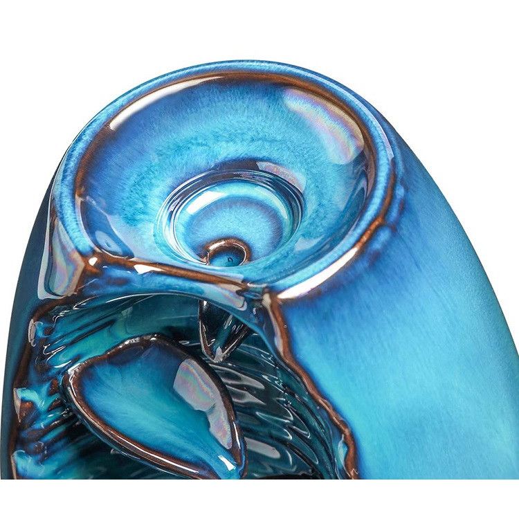 Suport aromaterapie, fantana curgatoare, albastru/maro