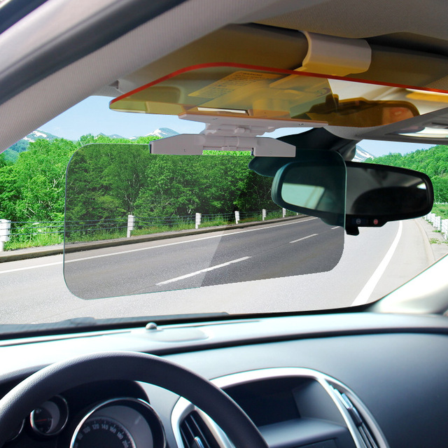 Parasolar auto HD cu functie dubla zi / noapte - util in timpul condusului